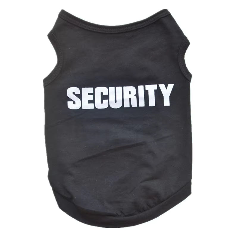 Security Dog Clothes Classic Pet Dog Hoodies Clothes for Small Dog Autumn Coat Jacket for Yorkie Chihuahua Puppy Clothing