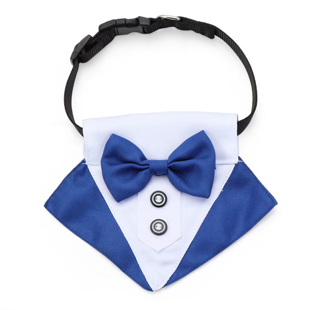 Pet Dog Cat Formal Necktie Tuxedo Bow Tie Black and Red Collar for Dog Cat Pet Accessories Suit for Small Medium Dogs and Cats