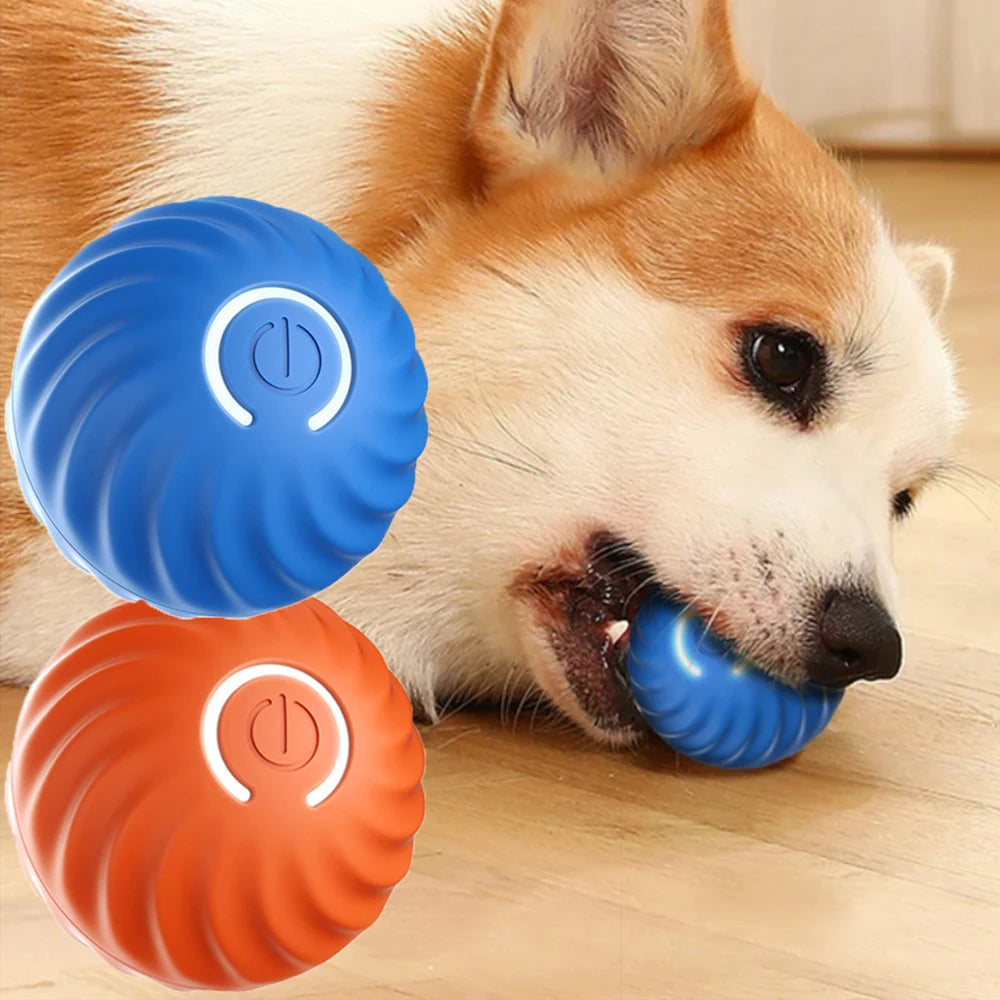 Smart Electric Ball Dog Toys Interactive Pet Toy Automatic Moving Bouncing Rolling Ball USB Charging Dog Toys Dog Accessories