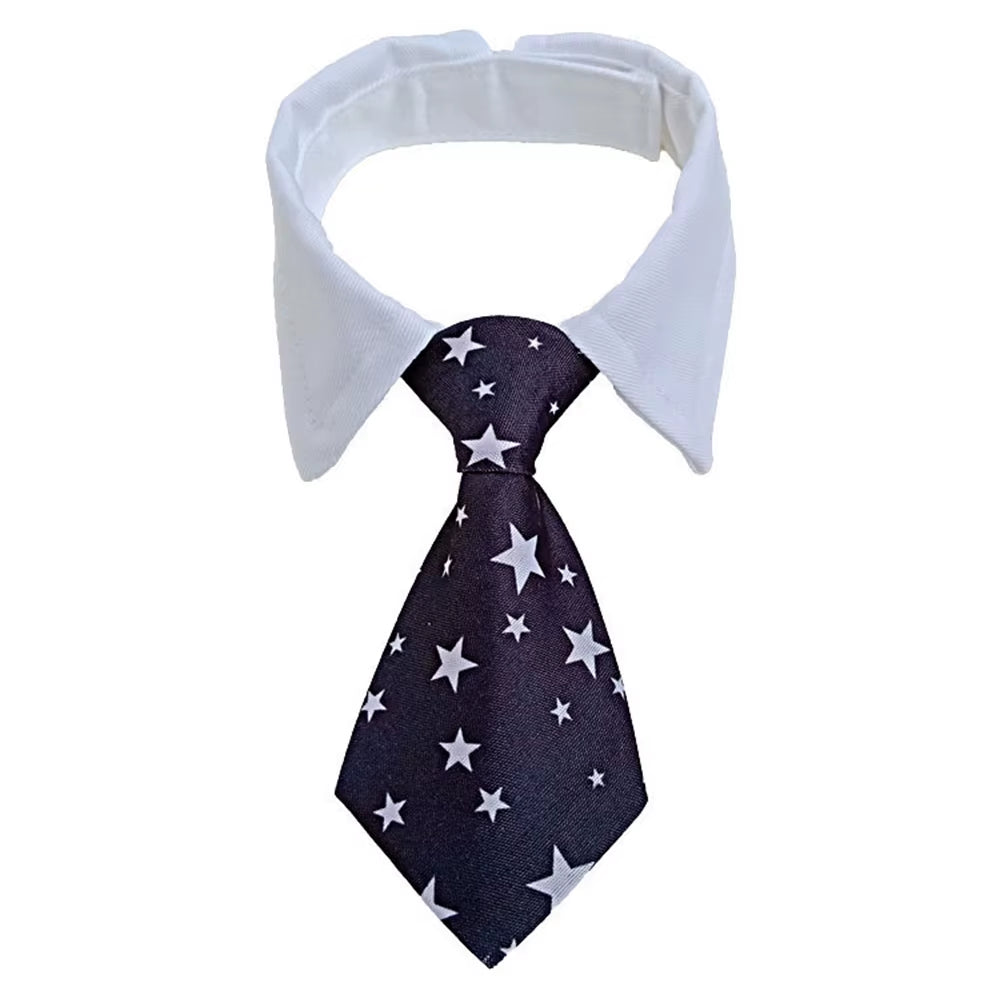 Pet Dog Cat Formal Necktie Tuxedo Bow Tie Black and Red Collar for Dog Cat Pet Accessories Suit for Small Medium Dogs and Cats