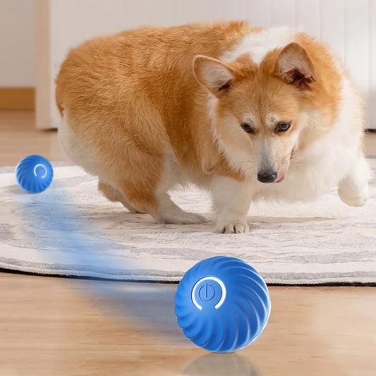 Smart Electric Ball Dog Toys Interactive Pet Toy Automatic Moving Bouncing Rolling Ball USB Charging Dog Toys Dog Accessories