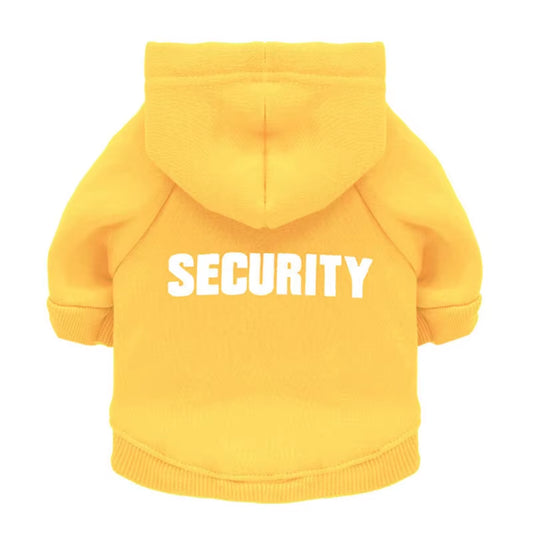 Security Dog Clothes Classic Pet Dog Hoodies Clothes for Small Dog Autumn Coat Jacket for Yorkie Chihuahua Puppy Clothing